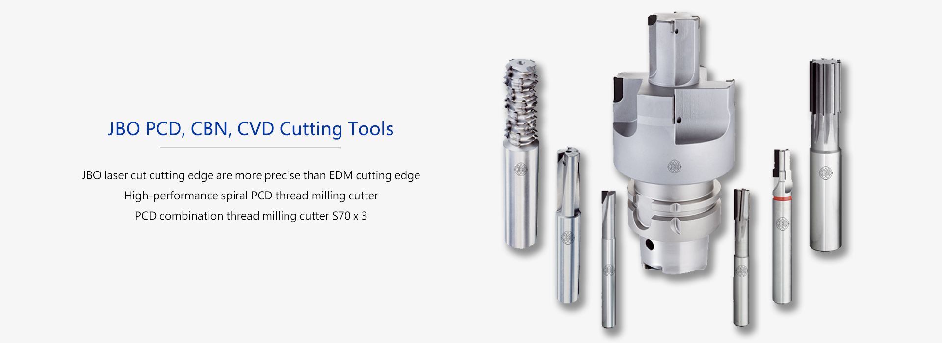 JBO PCD, CBN, CVD Cutting Tools